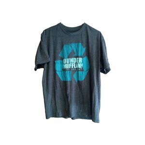 The Office Dunder Mifflin Paper Company Recycle Symbol Shirt Men's Size Large